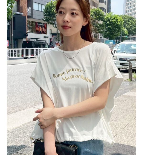  「《手洗い可能》ドロストハクプリントTシャツ」|Tシャツ・カットソー|