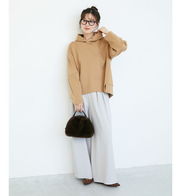  「ダンボールニットパーカー&times;スカートセット」|ワンピース|