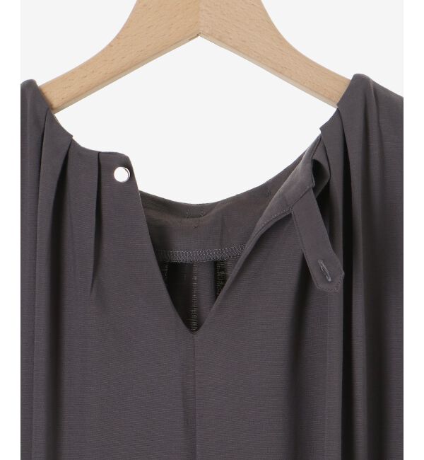 「スムースポンチノースリーブワンピース」|ワンピース|