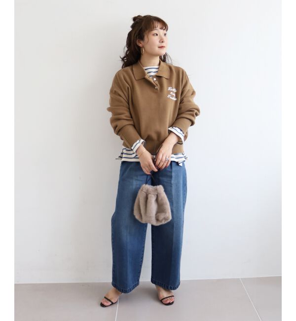  「《手洗い可能》バスクボーダーロンT」|Tシャツ・カットソー|