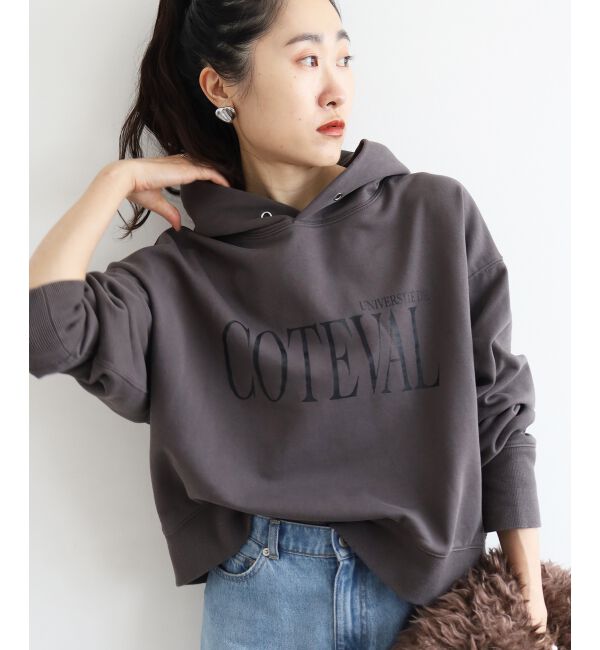  「COTEVALロゴスウェットパーカー」|パーカー|D／グレー