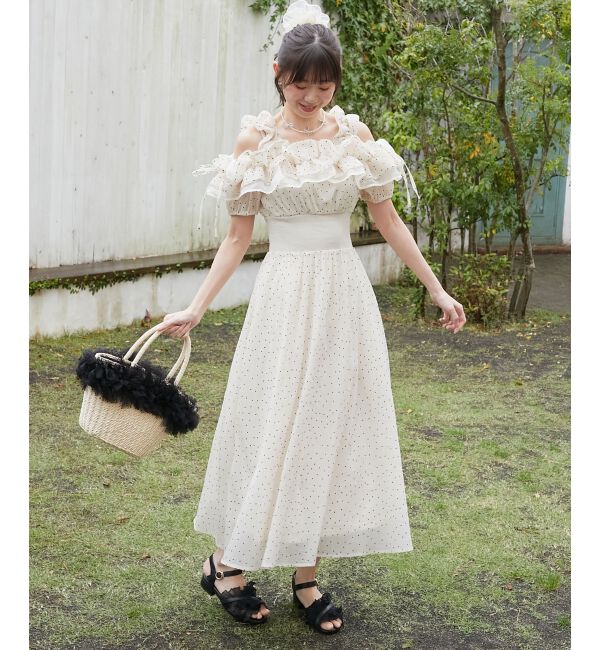 MAJESTICLEGON「ミルフィーユフリルコルセットワンピ」|ワンピース|