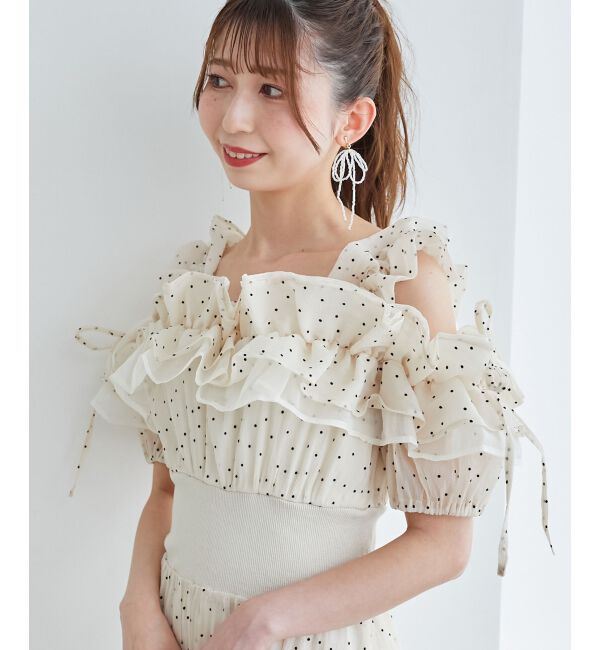 MAJESTICLEGON「ミルフィーユフリルコルセットワンピ」|ワンピース|