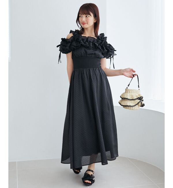 MAJESTICLEGON「ミルフィーユフリルコルセットワンピ」|ワンピース|