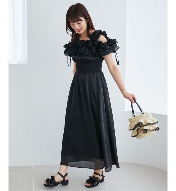 MAJESTICLEGON「ミルフィーユフリルコルセットワンピ」|ワンピース|