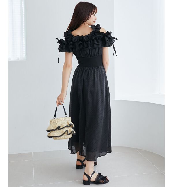 MAJESTICLEGON「ミルフィーユフリルコルセットワンピ」|ワンピース|