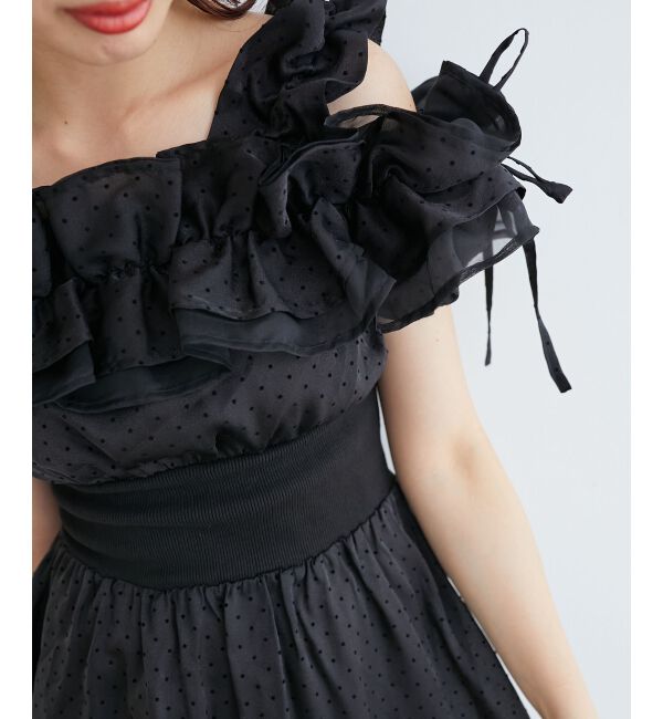 MAJESTICLEGON「ミルフィーユフリルコルセットワンピ」|ワンピース|