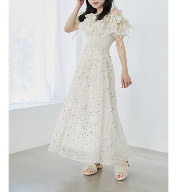 MAJESTICLEGON「ミルフィーユフリルコルセットワンピ」|ワンピース|