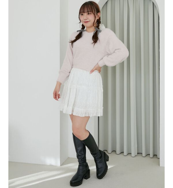  「バックリボンシャギーニット」|ニット・セーター|