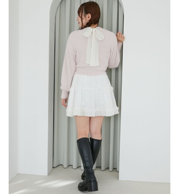  「バックリボンシャギーニット」|ニット・セーター|