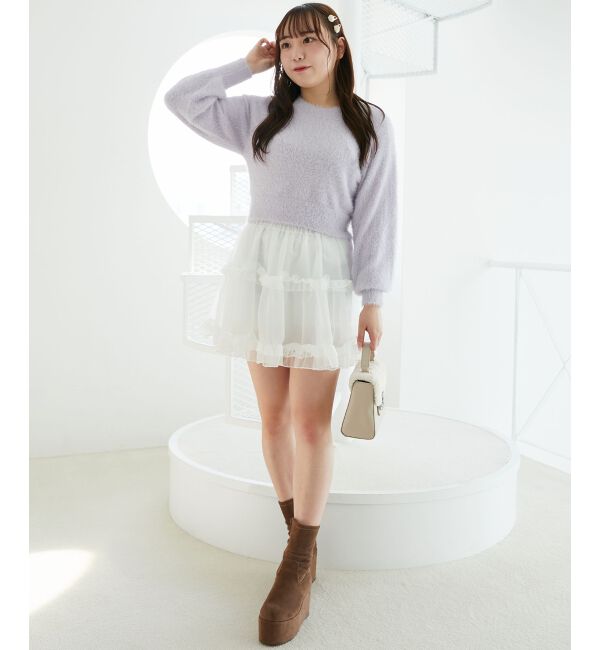  「バックリボンシャギーニット」|ニット・セーター|