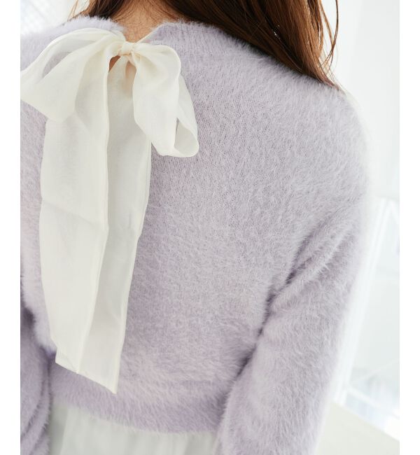  「バックリボンシャギーニット」|ニット・セーター|