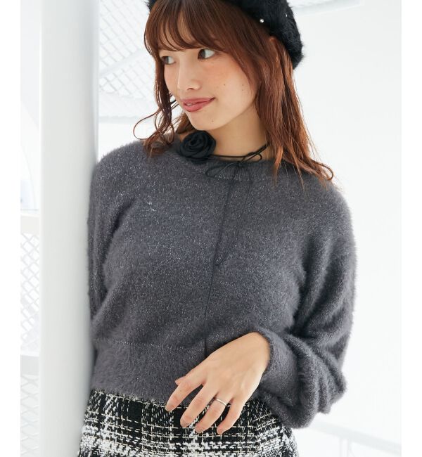  「バックリボンシャギーニット」|ニット・セーター|
