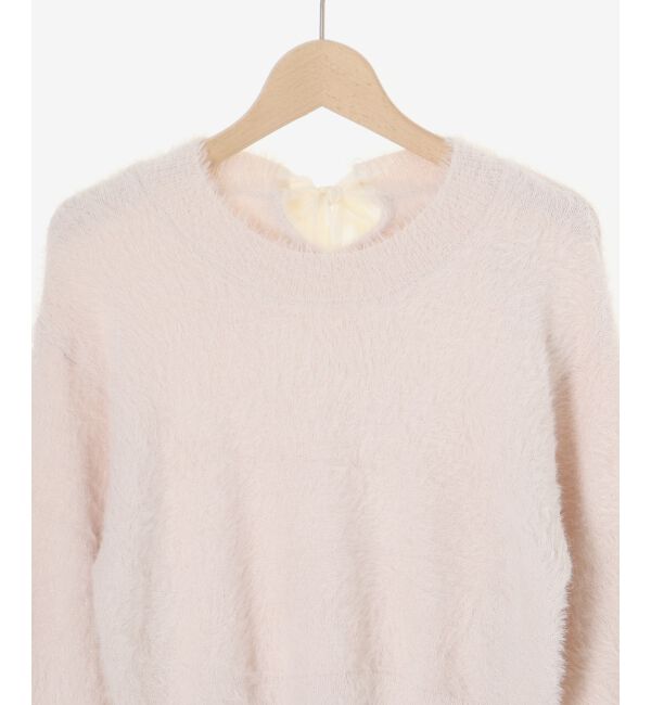  「バックリボンシャギーニット」|ニット・セーター|