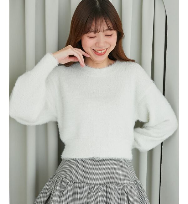  「バックリボンシャギーニット」|ニット・セーター|