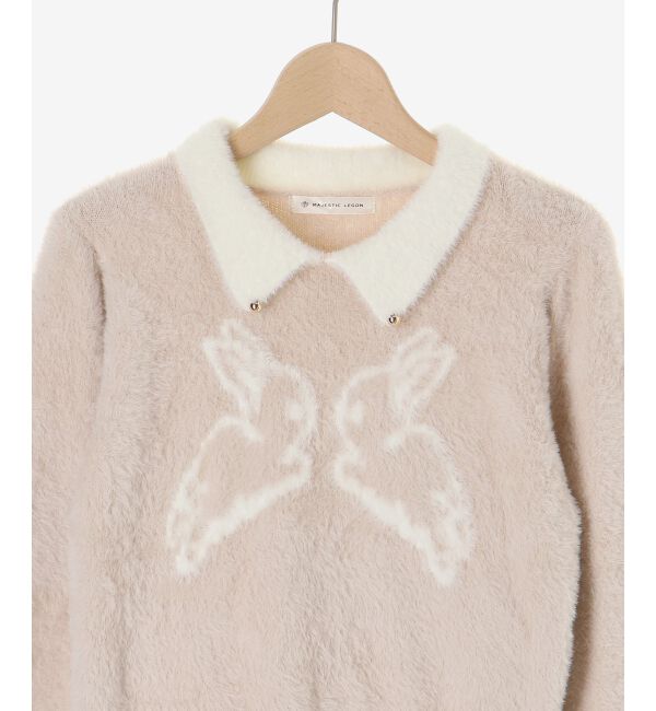  「フワフワtwinsうさぎニット」|ニット・セーター|
