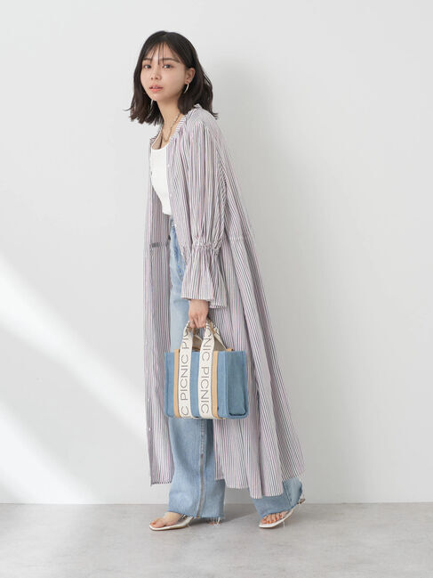 earth music&ecology「マルチストライプワンピース」|ワンピース|