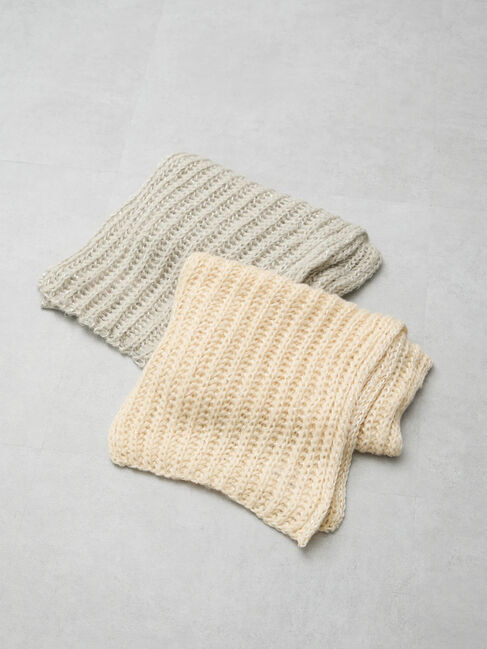 earth music&ecology「ラメニットマフラー」|マフラー|