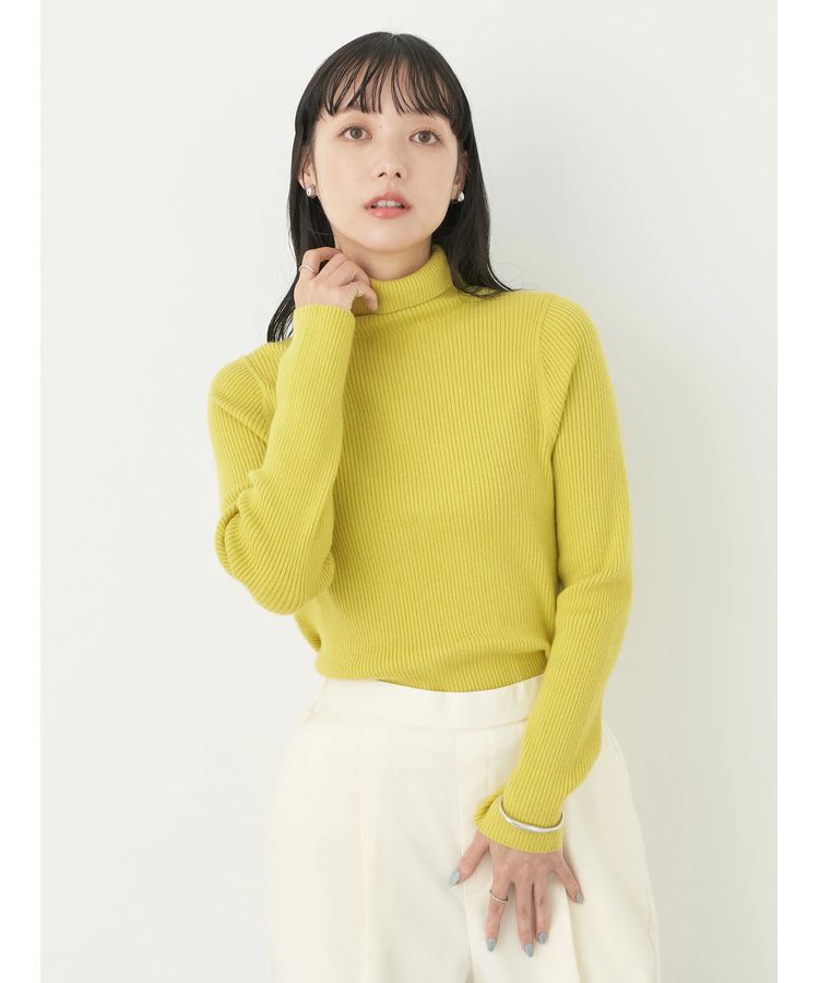 earth music&ecology「やわらかタッチリブタートルネックプルオーバー」|ニット・セーター|