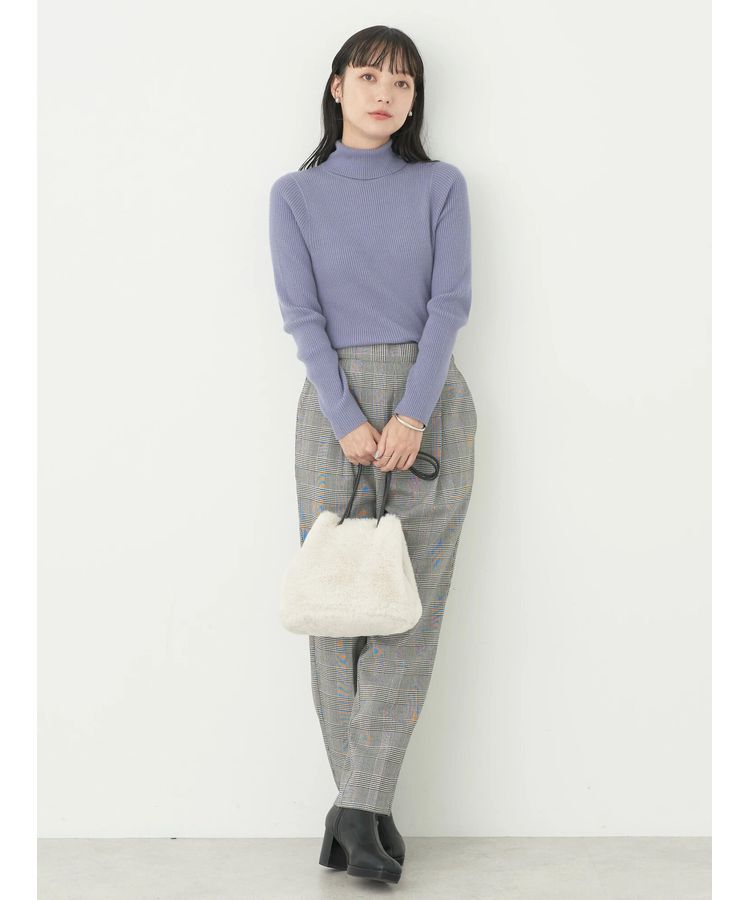 earth music&ecology「やわらかタッチリブタートルネックプルオーバー」|ニット・セーター|