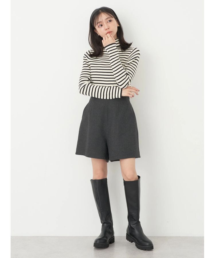 earth music&ecology「やわらかタッチリブタートルネックプルオーバー」|ニット・セーター|