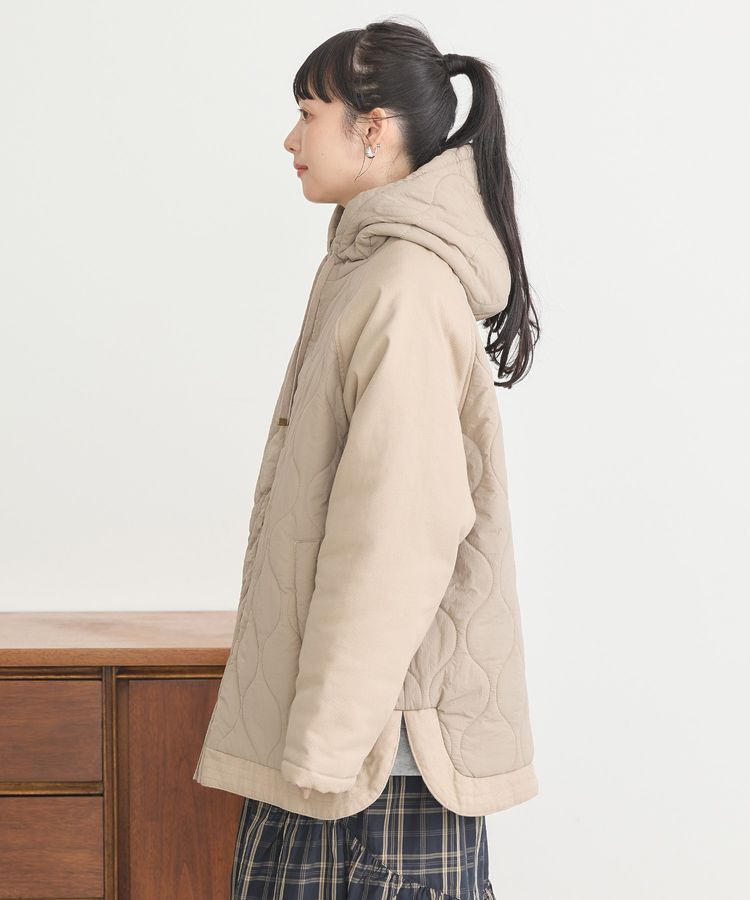 earth music&ecology「ラグラン切替キルティングブルゾン」|ブルゾン・スタジャン|