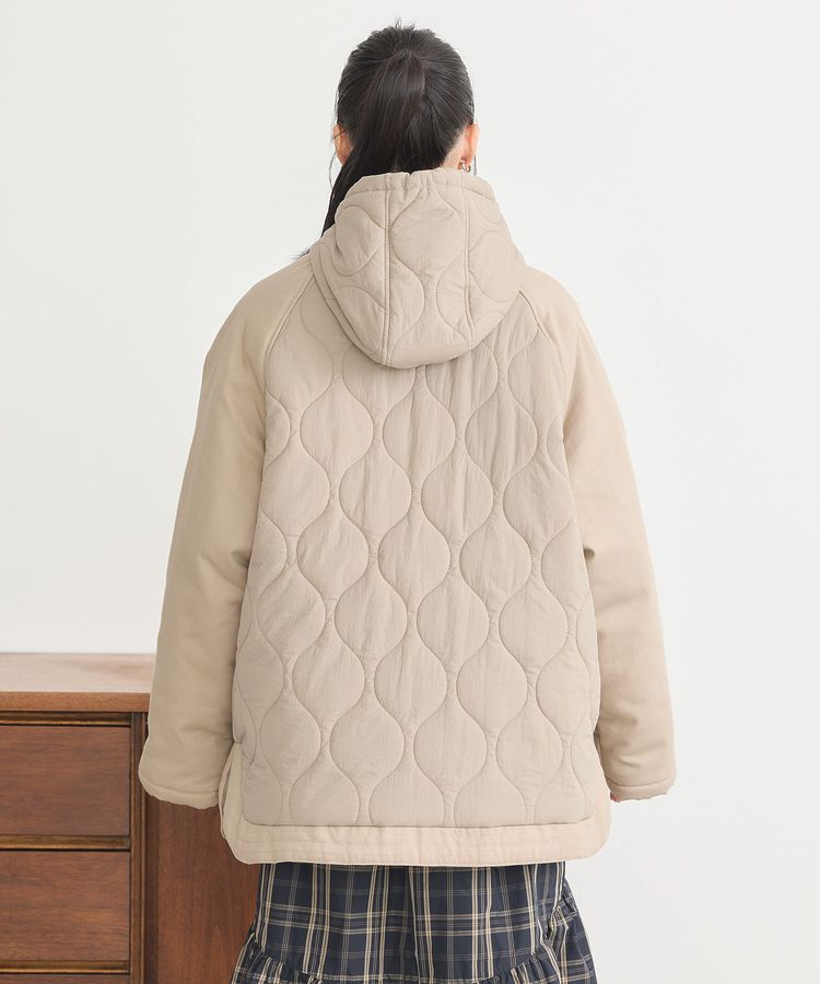 earth music&ecology「ラグラン切替キルティングブルゾン」|ブルゾン・スタジャン|