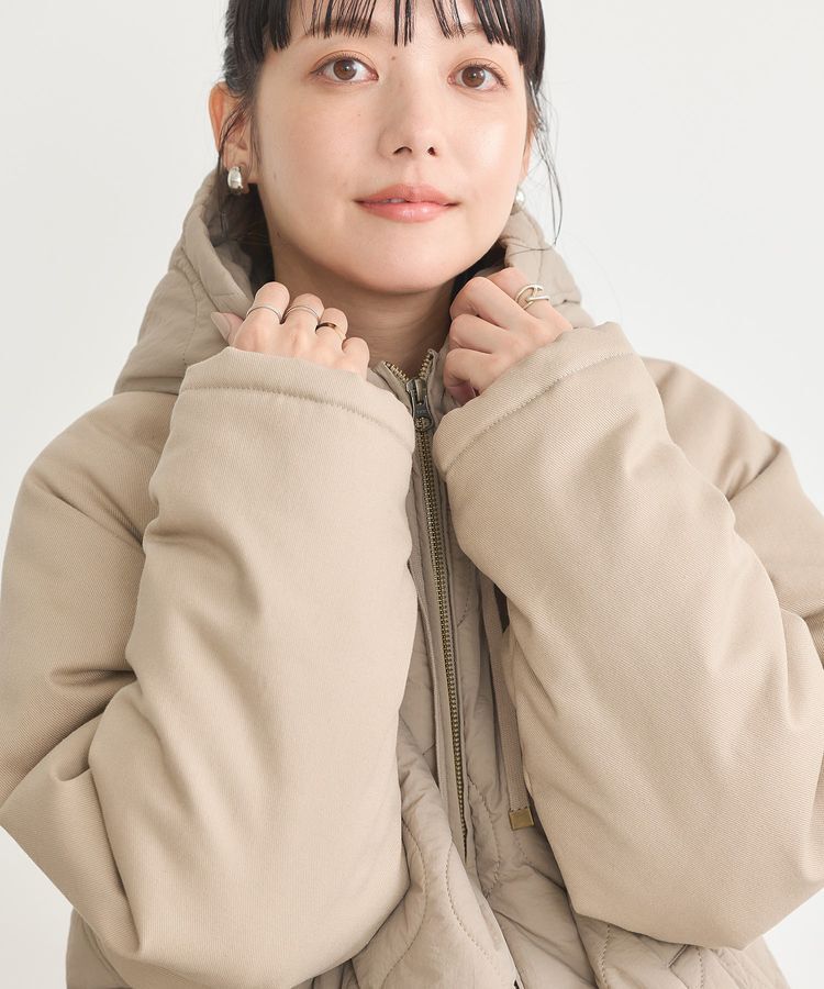 earth music&ecology「ラグラン切替キルティングブルゾン」|ブルゾン・スタジャン|