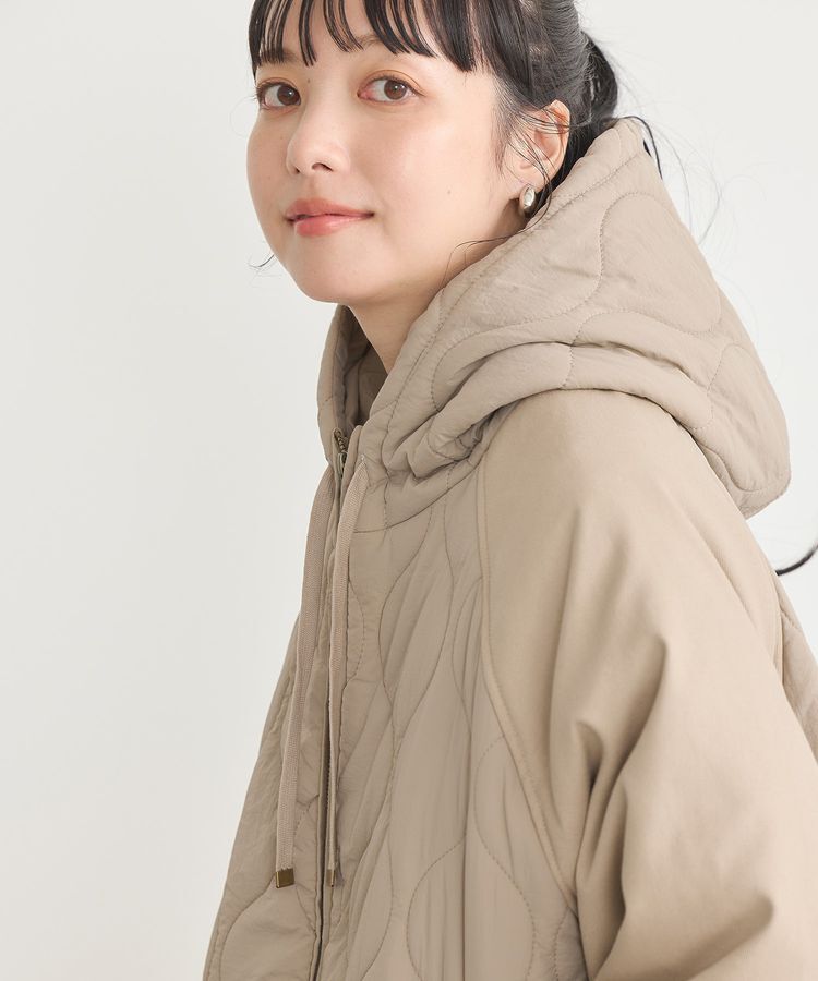 earth music&ecology「ラグラン切替キルティングブルゾン」|ブルゾン・スタジャン|