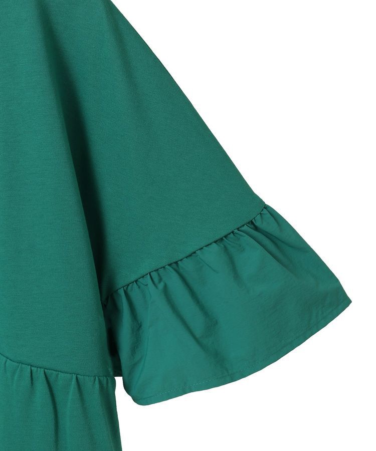 earth music&ecology「フリルドッキングポンチョT」|チュニック|