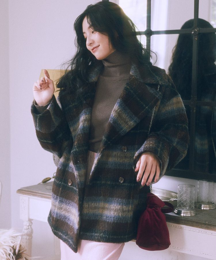 earth music&ecology「レンチング(TM)エコヴェロ(TM)(リブタートル)」|ニット・セーター|