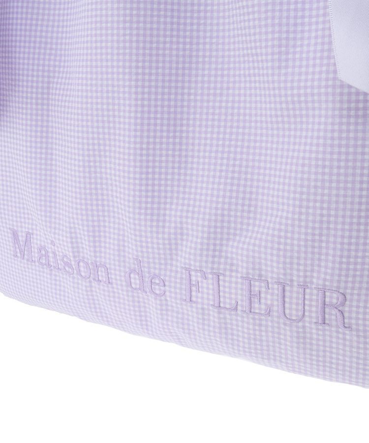 Maison de FLEUR「ギンガムチェックダブルリボントートバッグ」|トートバッグ|