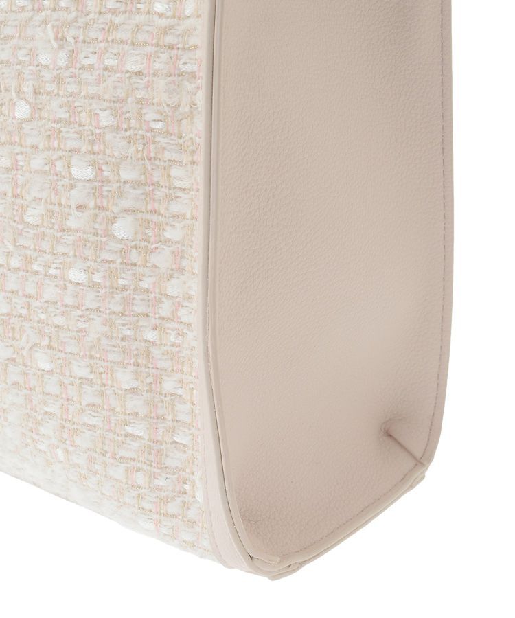 Maison de FLEUR「LINTONツイードスクエアフリルトートバッグ」|トートバッグ|