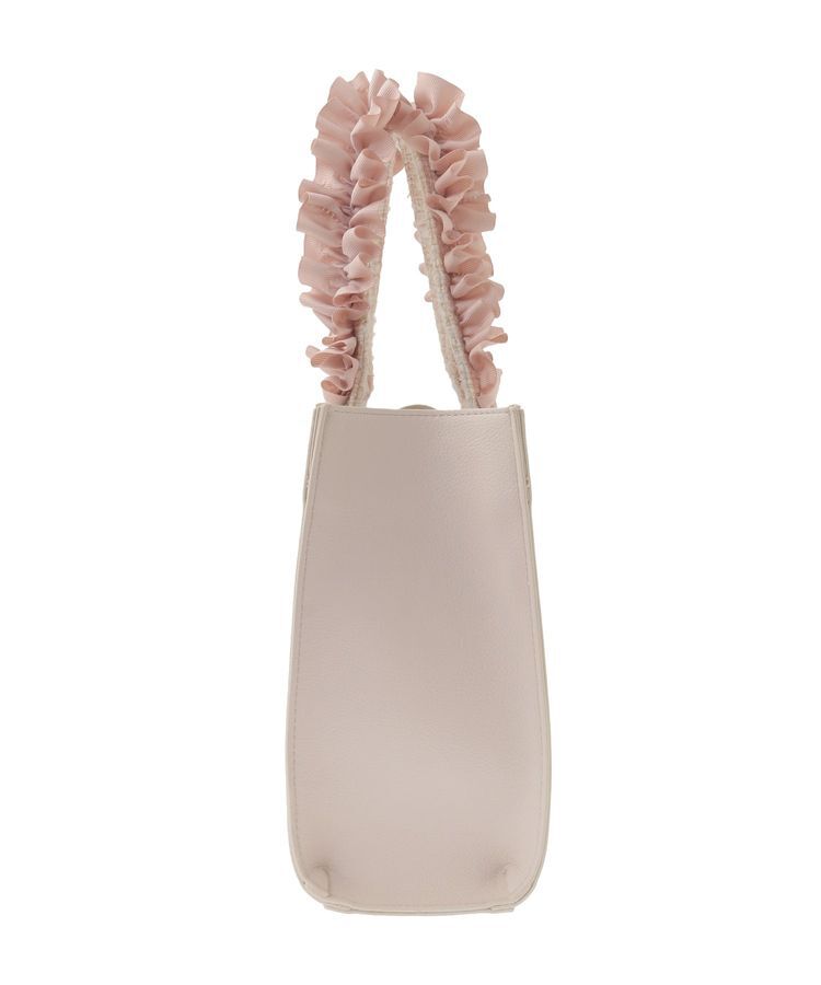 Maison de FLEUR「LINTONツイードスクエアフリルトートバッグ」|トートバッグ|