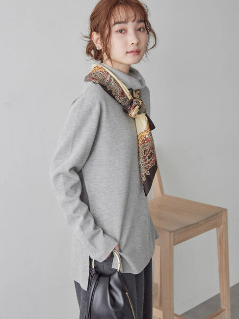  「リブタートルカットプルオーバー」|Tシャツ・カットソー|