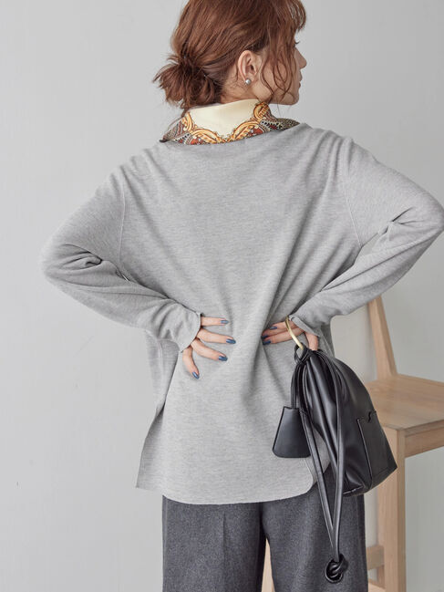  「リブタートルカットプルオーバー」|Tシャツ・カットソー|