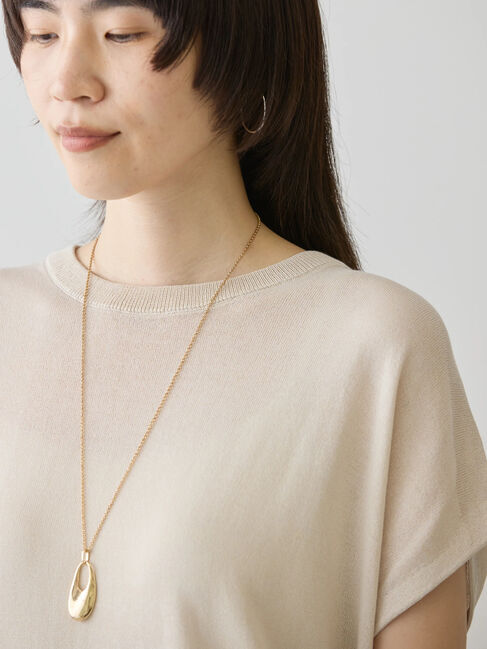 AMERICAN HOLIC「接触冷感フレンチスリーブニットプルオーバー」|ニット・セーター|