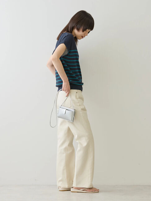 AMERICAN HOLIC「接触冷感フレンチスリーブニットプルオーバー」|ニット・セーター|