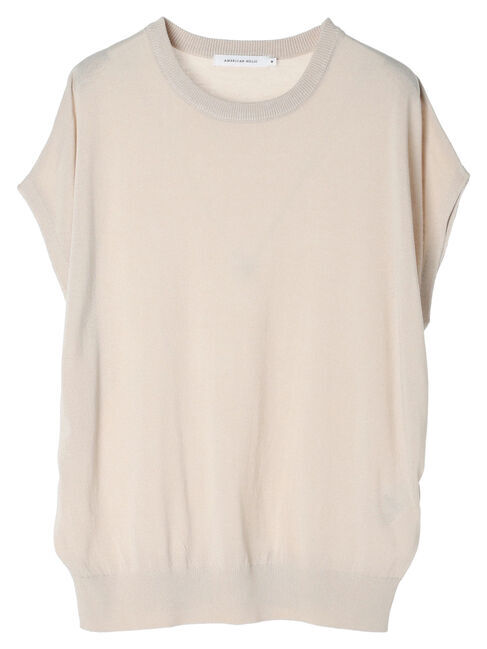 AMERICAN HOLIC「接触冷感フレンチスリーブニットプルオーバー」|ニット・セーター|