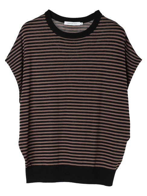 AMERICAN HOLIC「接触冷感フレンチスリーブニットプルオーバー」|ニット・セーター|