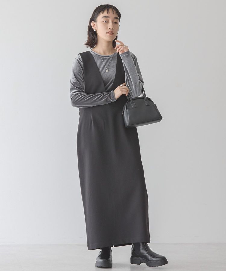 AMERICAN HOLIC「ベロアクルーネックカットプルオーバー」|Tシャツ・カットソー|