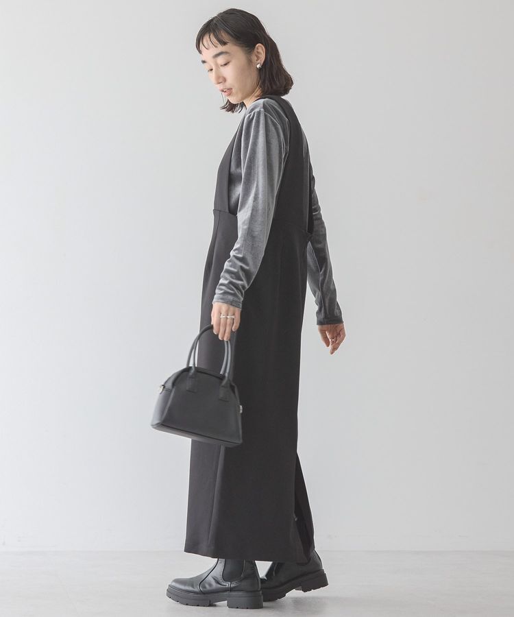 AMERICAN HOLIC「ベロアクルーネックカットプルオーバー」|Tシャツ・カットソー|