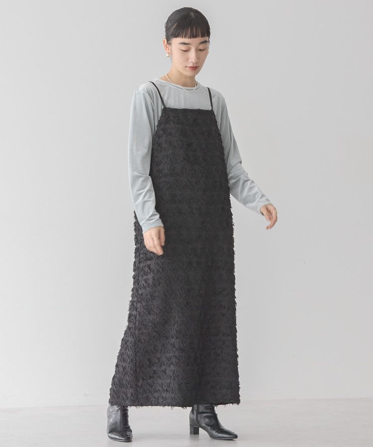 AMERICAN HOLIC「ベロアクルーネックカットプルオーバー」|Tシャツ・カットソー|