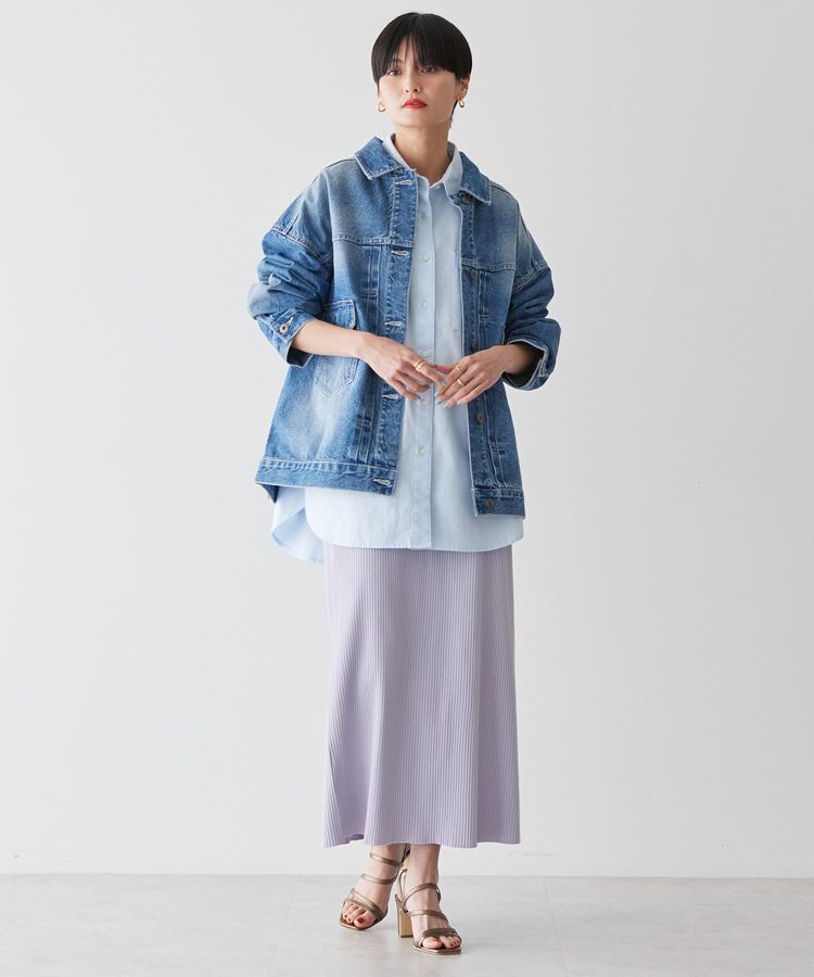 AMERICAN HOLIC「【WEB限定】針抜きテレコタイトスカート」|タイト|