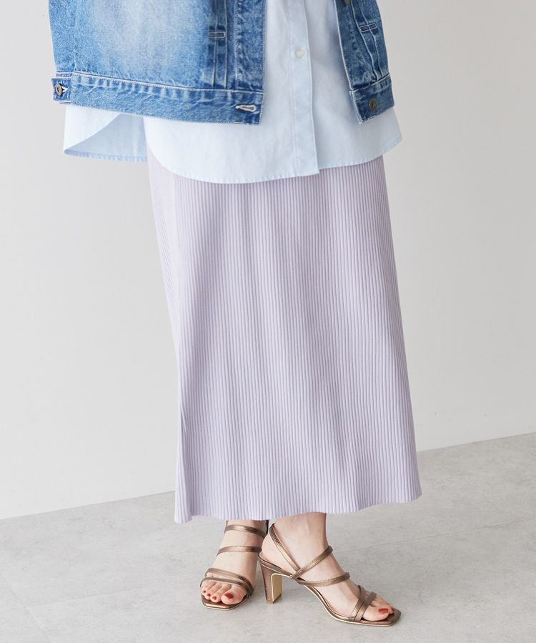 AMERICAN HOLIC「【WEB限定】針抜きテレコタイトスカート」|タイト|