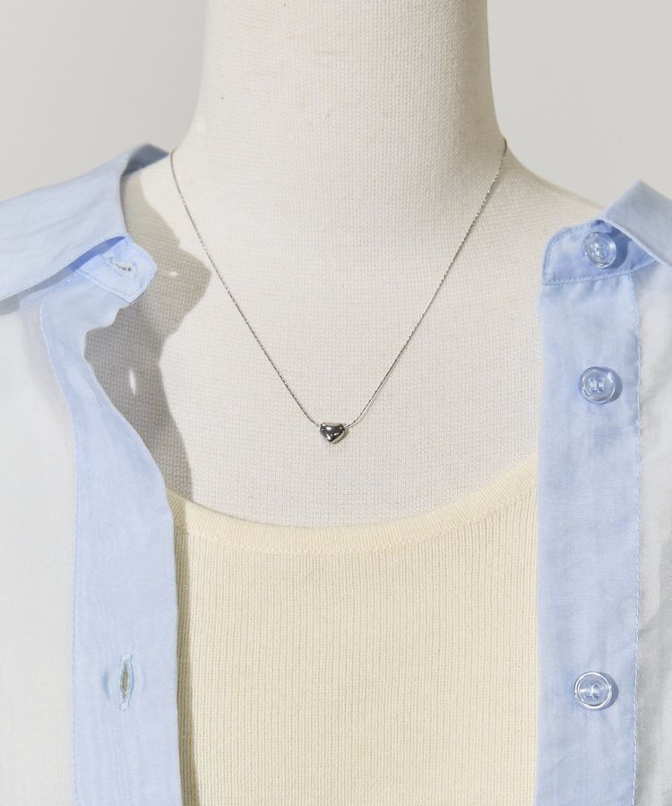 AMERICAN HOLIC「ステンレス シンプルハートネックレス」|ネックレス|Silver