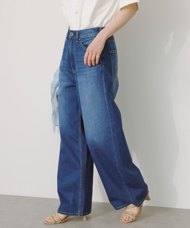AMERICAN HOLIC「接触冷感 ワイドデニム」|デニム|