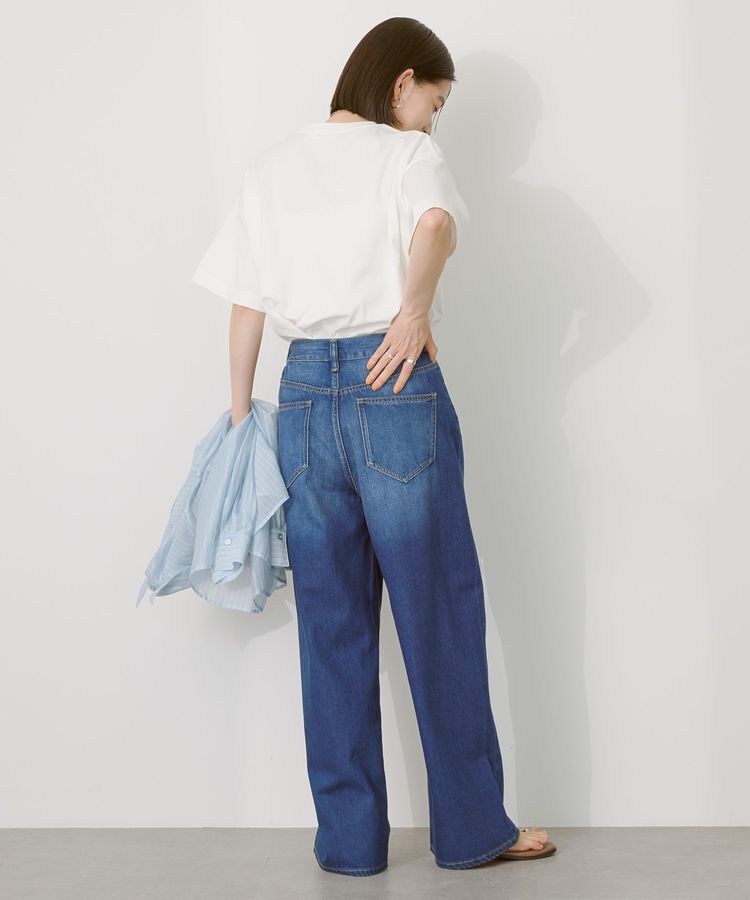AMERICAN HOLIC「接触冷感 ワイドデニム」|デニム|
