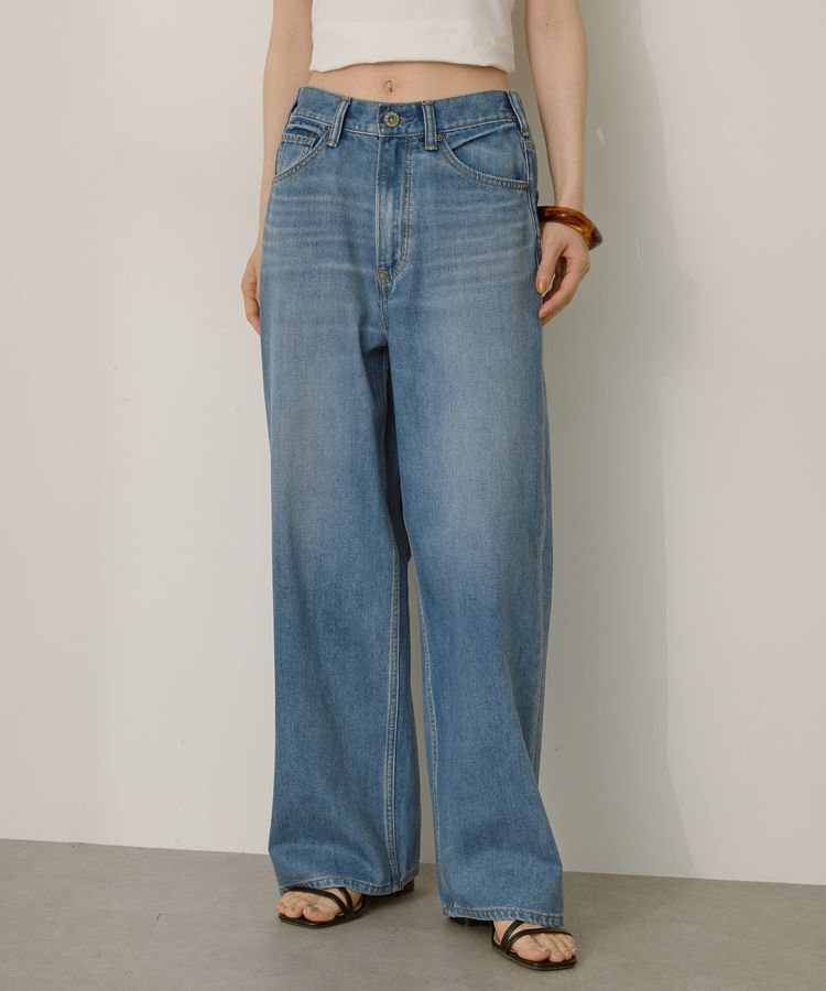 AMERICAN HOLIC「接触冷感 ワイドデニム」|デニム|Light indigo