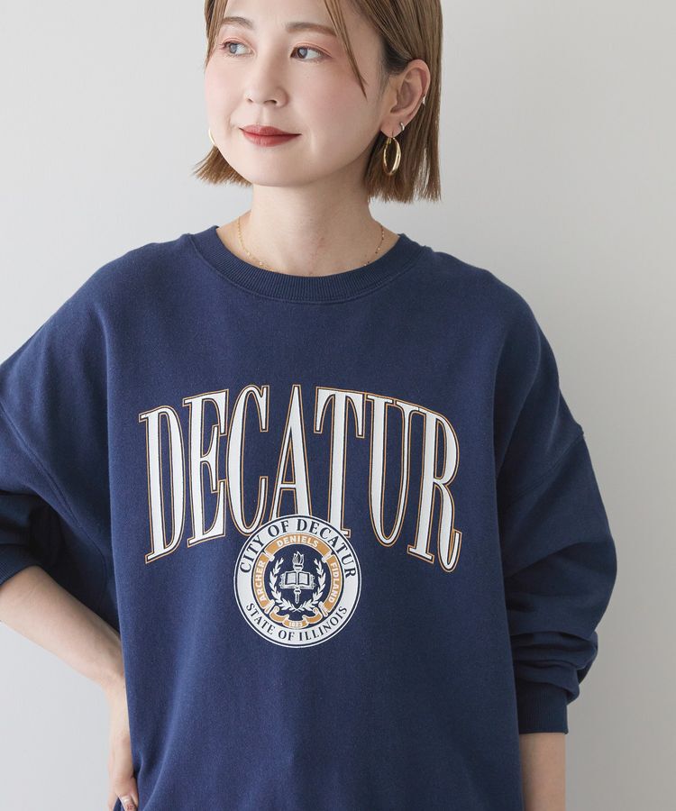 AMERICAN HOLIC「カレッジロゴクラックプリント裏毛プルオーバー」|スウェット・ジャージ|